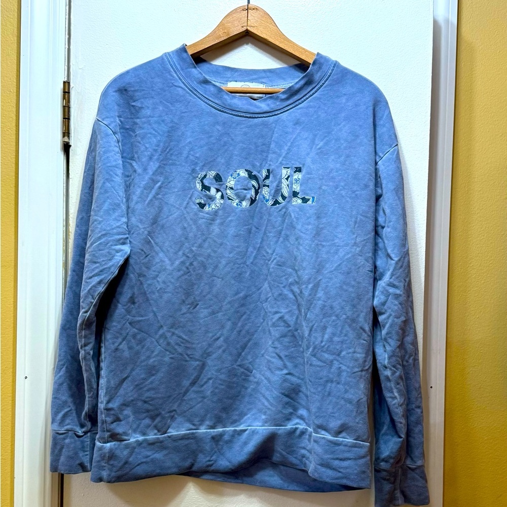 Blue Soul Cycle Women’s Blue Sweatshirt! EUC